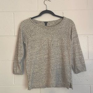 Heather grey cotton JCrew sweatshirt